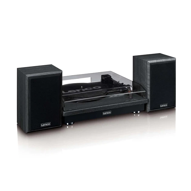 Вініловий програвач Lenco LS-100BK Black з Bluetooth та акустикою - изображение 6