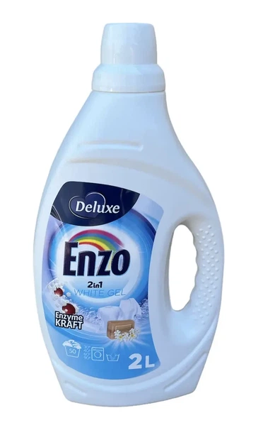 Гель для стирки Deluxe Enzo White для белого белья 1,99л 50 стирок - изображение 3