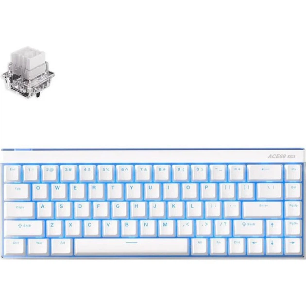 Клавиатура MCHOSE Ace 68 Air RGB Mount Tai Magnetic Switch GT Snow
