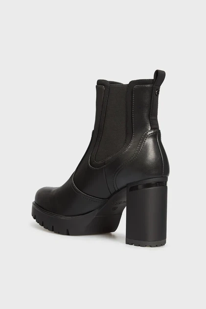 Жіночі чорні шкіряні ботильйони SABINA Guess 40 FL7SABLEA10 - изображение 5