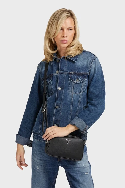 Чоловіча чорна сумка TORINO CMERA BAG 2 ZP Guess OS HMECSAP3329 - зображення 2