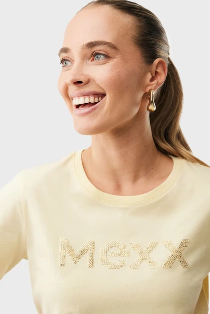 Жіноча жовта футболка CLOVER Mexx M MF007800261W - изображение 4