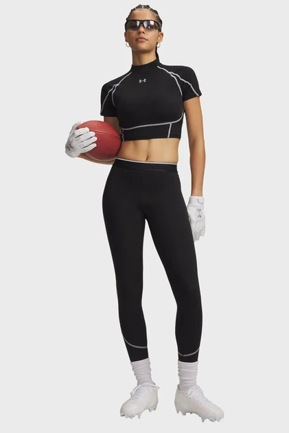 Жіночі чорні тайтси HeatGear Elite Legging Under Armour SM 6015372-008 - изображение 2