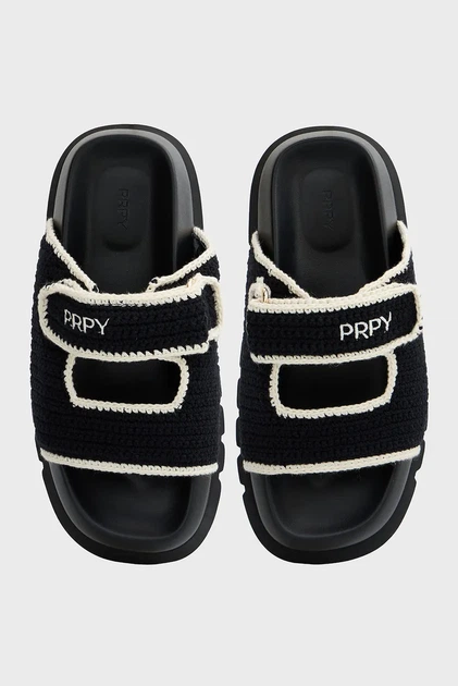 Жіночі чорні слайдери Juliette PRPY 41 PRSLT1384W - изображение 4