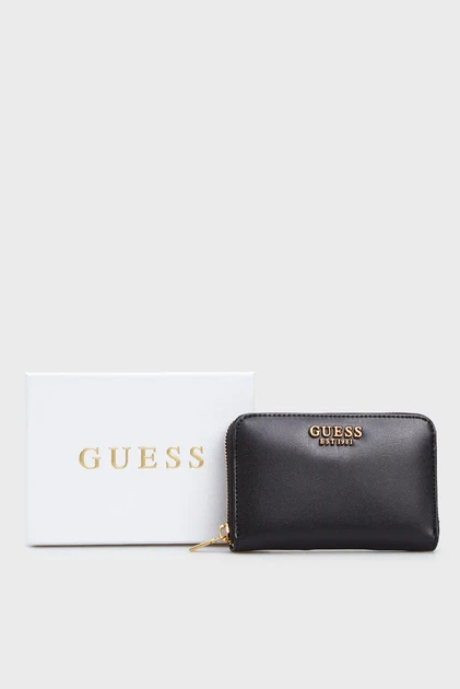 Жіночий чорний гаманець LAUREL SLG MEDIUM ZIP AROUND Guess OS SWVA8500400 - Фото 5 Жіночий чорний гаманець LAUREL SLG MEDIUM ZIP AROUND Guess OS SWVA8500400 - изображение 5