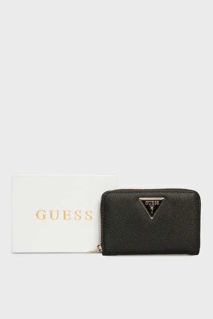 Жіночий чорний гаманець LAUREL Guess OS SWZG8500140 - изображение 5