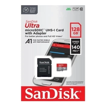 Карта памяти SanDisk Ultra MicroSDXC UHS-I 128 ГБ с адаптером - изображение 2