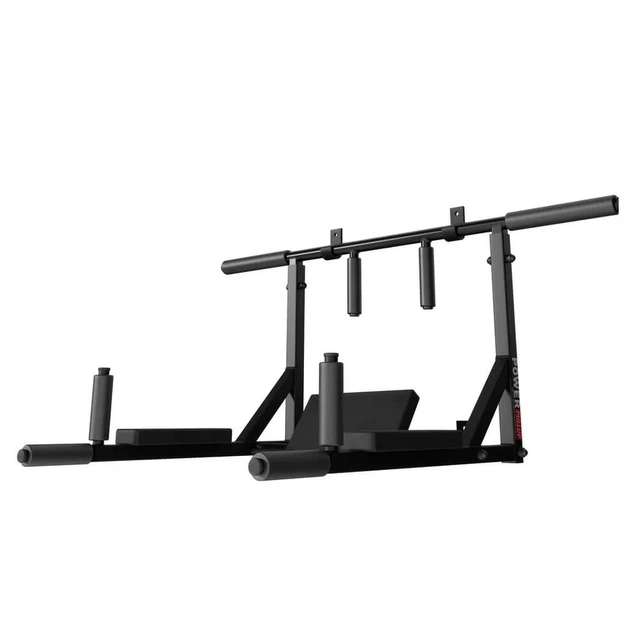 Турник PullUp 3в1 настенный + брусья с упором для пресса / 3 хвата / разборный / черный / (P-3031) - Фото 2 Турник PullUp 3в1 настенный + брусья с упором для пресса / 3 хвата / разборный / черный / (P-3031) - изображение 2