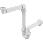 Сифон для умивальника Alcaplast A434 40мм х 1 1/4" пластик білий - зображення 2