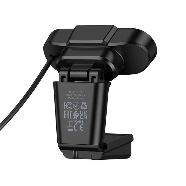 Комп'ютерна веб-камера HOCO D101 USB, 1.5 м, 720p Чорний - Фото 6 Комп'ютерна веб-камера HOCO D101 USB, 1.5 м, 720p Чорний - изображение 6
