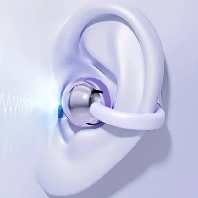 Бездротові Bluetooth навушники з активним шумозаглушенням 5 годин роботи мікрофон M79 фіолетові - зображення 3