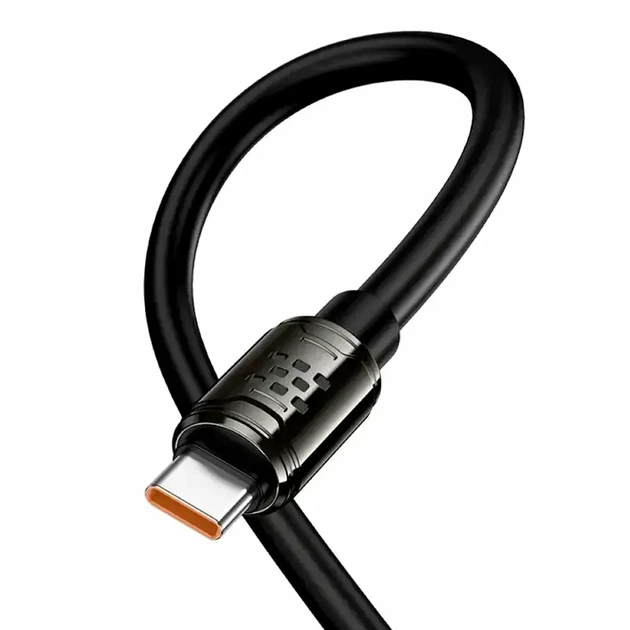 Кабель Type-C 1.2м 240Вт 5A для зарядки черный HOCO U143 - Фото 4 Кабель Type-C 1.2м 240Вт 5A для зарядки черный HOCO U143 - изображение 4
