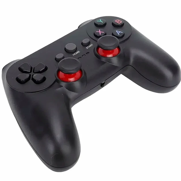 Бездротовий ігровий джойстик 2,4ГГц USB для ПК та PS3 чорний анатомічна форма ABS-пластик розмір 160х110х65 мм - Фото 1 Бездротовий ігровий джойстик 2,4ГГц USB для ПК та PS3 чорний анатомічна форма ABS-пластик розмір 160х110х65 мм - зображення 1