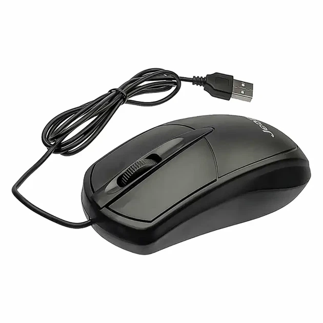 Проводная оптическая мышь JEDEL CP72 1000 DPI USB черный для ПК и ноутбуков - Фото 2 Проводная оптическая мышь JEDEL CP72 1000 DPI USB черный для ПК и ноутбуков - изображение 2