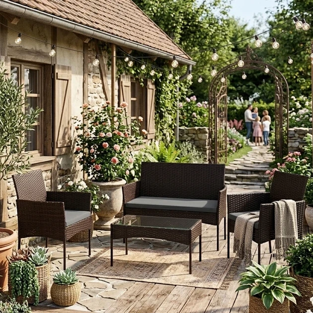 Zestaw mebli ogrodowych ModernHome by Multistore ESO-F574-2-4 - obraz 7