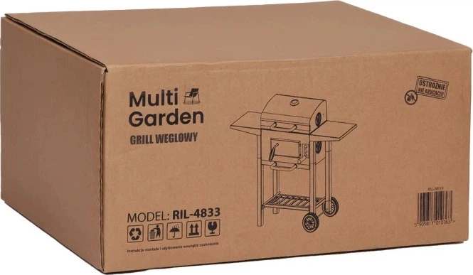 Grill węglowy ModernHome by Multistore RIL-4833 (5905817010363) - obraz 8