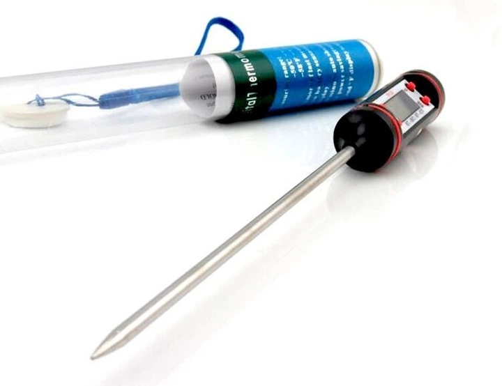 Кухонный термометр градусник кулинарный, Термометр щуп TP101 цифровой, Термометр для еды - изображение 5