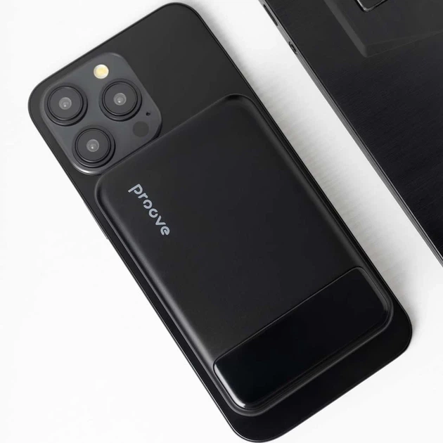 Зовнішній аккумулятор Proove 10000mAh Hoodman Magnetic 20W Black (PBH120010001) - зображення 5