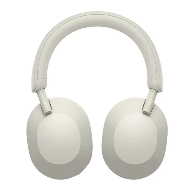 Навушники Sony WH-1000XM5 Wireless Noise Cancelling Headphones (Silver) - Фото 2 Навушники Sony WH-1000XM5 Wireless Noise Cancelling Headphones (Silver) - зображення 2