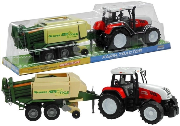 Zabawka LEAN Toys Duży traktor z przyczepą Maszyna Rolnicza 65 cm (5904665997079) - obraz 5