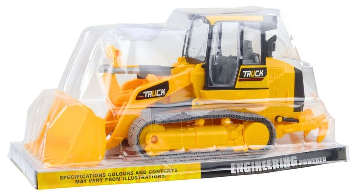 Zabawka LEAN Toys Spychacz Gąsienicowy — Pojazd Budowlany z Ruchomą Łyżką (5905991058335) - obraz 2