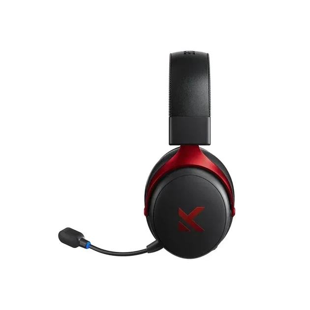 Игровые беспроводные наушники Mchose v9 pro / Три режима подключения / black-red - Фото 4 Игровые беспроводные наушники Mchose v9 pro / Три режима подключения / black-red - изображение 4