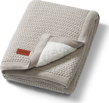 Дитячий плед Babyono бавовняний з утепленням сірий 75 x 100 см (5901435417607) - зображення 2