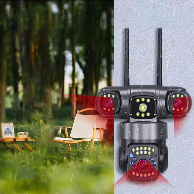Уличная поворотная камера 4G smart camera / Камера видеонаблюдения model SO-14 - Фото 5 Уличная поворотная камера 4G smart camera / Камера видеонаблюдения model SO-14 - изображение 5