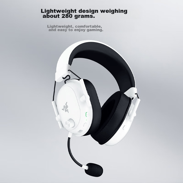 Наушники Razer BlackShark V2 X HyperSpeed White - Фото 3 Наушники Razer BlackShark V2 X HyperSpeed White - изображение 3