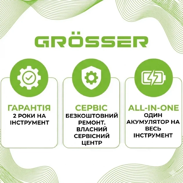 Пилосос акумуляторний Grosser GVC 500, 20 В (без АКБ та зарядного пристрою) - зображення 8