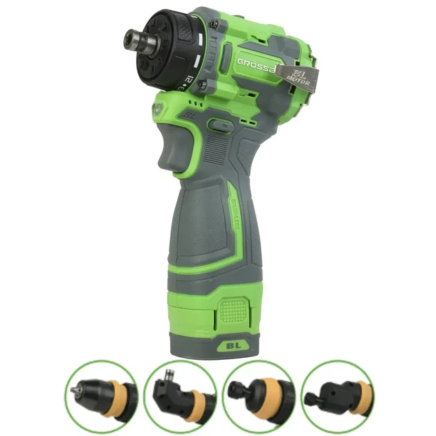 Акумуляторний шуруповерт Grosser GCD 16/55 PRO Multi, 16.8В, 55 Н/м, 2 АКБ по 2 А•г, зарядний пристрій, кейс - Фото 1 Акумуляторний шуруповерт Grosser GCD 16/55 PRO Multi, 16.8В, 55 Н/м, 2 АКБ по 2 А•г, зарядний пристрій, кейс - зображення 1