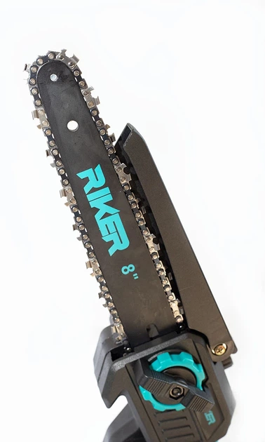 Акумуляторна ланцюгова пила RIKER RCS 20/8SW 20В, шина 8″ (200 мм), 2×3Аг, безщіткова, 8 м/с, кейс - зображення 3
