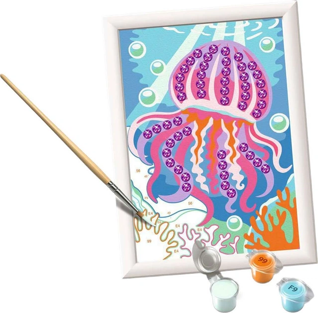 Malowanie po numerach Ravensburger CreArt Modna meduza 12023253 (4005555232537) - obraz 3