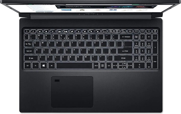 Ноутбук Acer Aspire 7 A715-42G-R0VS (NH.QBFEU.00A) Charcoal Black / AMD Ryzen 5 5500U / RAM 8 ГБ / SSD 512 ГБ / nVidia GeForce GTX 1650 / Підсвітка клавіатури - зображення 4