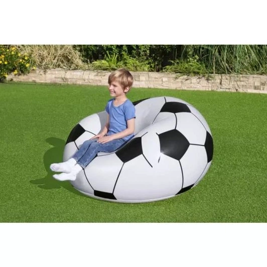 Надувное кресло-пуф Inflatable Sofa / Надувное кресло-мешок 110×110×85 см с насосом - Фото 3 Надувное кресло-пуф Inflatable Sofa / Надувное кресло-мешок 110×110×85 см с насосом - изображение 3
