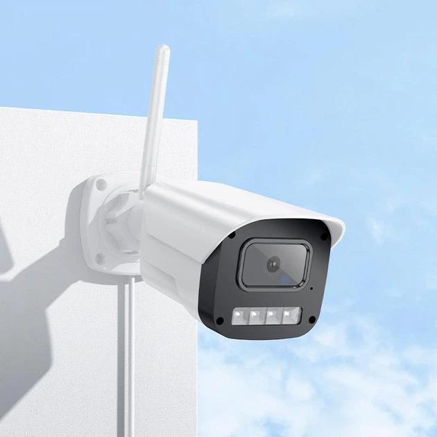 Камера відеоспостереження Hoco D4 (Wi-Fi, Full HD, 3D-шумопридушення, захист IP65, інфрачервоне підсвічування) - Білий - Фото 6 Камера відеоспостереження Hoco D4 (Wi-Fi, Full HD, 3D-шумопридушення, захист IP65, інфрачервоне підсвічування) - Білий - зображення 6