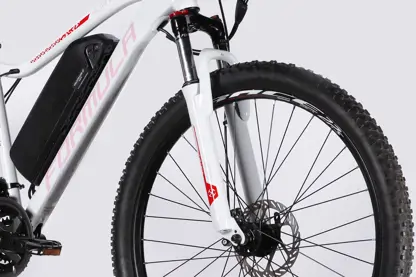 Велосипед з електроприводом 27.5" AL Formula eALPINA DD FR рама-17" 36B 12.5А*г 500Вт біло-рожевий 2026 - зображення 4