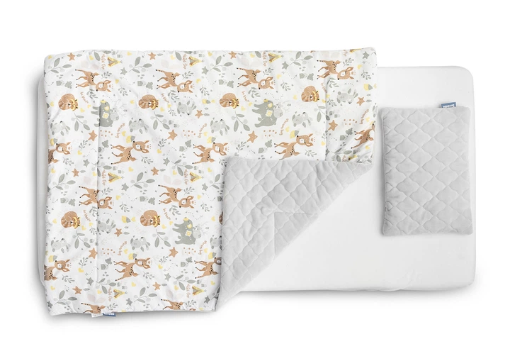 Комплект дитячий Sensillo Plusz Karo Подушка 35 x 25 см + Ковдра 95 x 75 см (5908310388465) - зображення 3