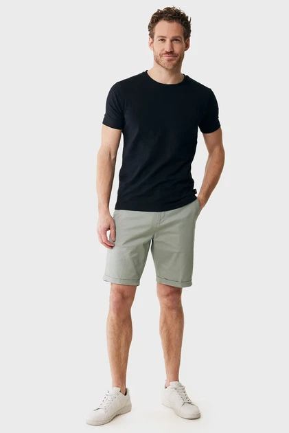 Чоловічі оливкові шорти CRAIG Garment dye chino shorts Mexx M MF007300651M - изображение 2