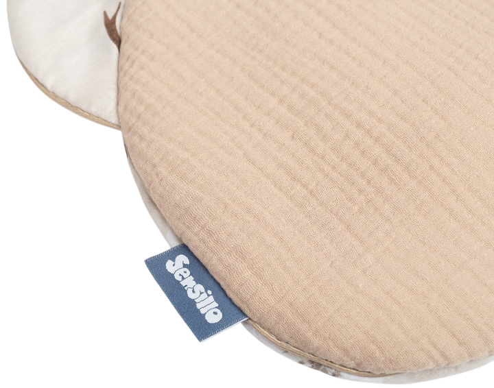 Komplet do wózka Sensillo Muslin poduszka + koc brązowy (5908310399164) - obraz 2