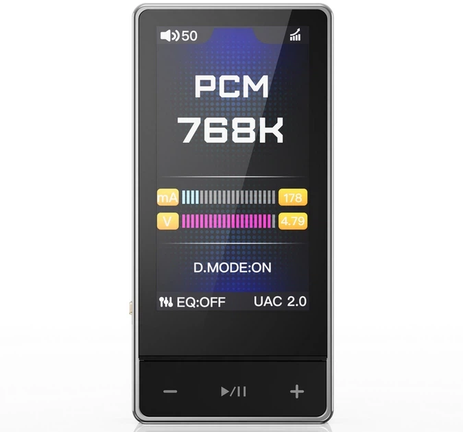ЦАП із підсилювачем для навушників FiiO QX13 Titanium Gold ES9027PRO XMOS XU316 900mW 4.4 Balanced Hi-Res - зображення 3