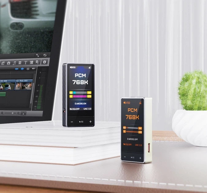 ЦАП із підсилювачем для навушників FiiO QX13 Titanium Gold ES9027PRO XMOS XU316 900mW 4.4 Balanced Hi-Res - зображення 6