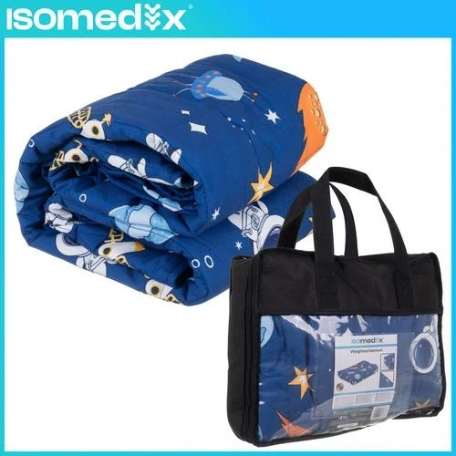 Отягощенное одеяло ISOMEDIX 26897 4 кг 150×100 см — антистрессовый вес-одеяло для сна - изображение 10