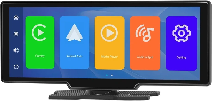 Автомагнітола CAMECHO A3247 / 10.26" / Сенсорна / Apple CarPlay / Android Auto / Bluetooth / WI-FI / FM / USB / AUX / TF slot b5 - Б/В - зображення 7
