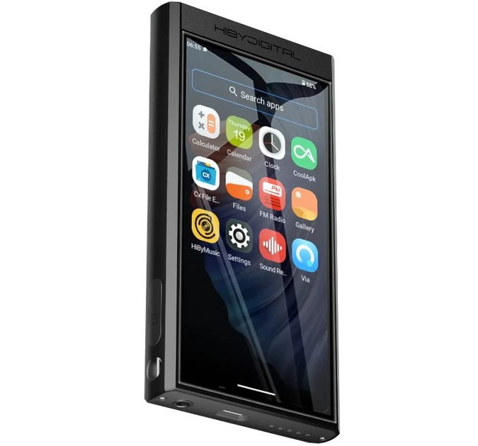 Аудіоплеєр HiBy Digital M300 Black на Android 13, CS43131, DSD256, 768kHz/32bit, 103 мВт/32Ом, Wi-Fi, LDAC - зображення 6