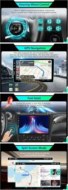 Штатная автомагнитола BXLIYER для Fiat Ducato/Citroen Jumper/Peugeot Boxer / 9" / Сенсорная / 4/64Гб / Android 13 / Apple CarPlay / Android Auto / Bluetooth / WI-FI / GPS / DAB+ 10060470211111 b4 - изображение 4