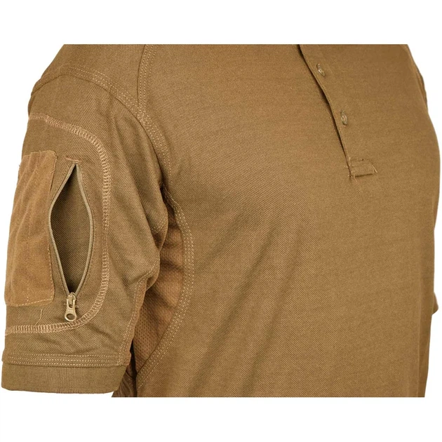 Теніска поло Defcon 5 Tactical Polo Short Sleeves with Pocket M Coyote brown - зображення 4