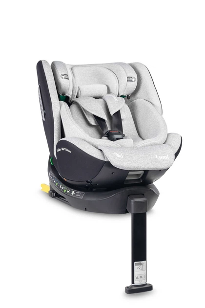 Автокрісло Caretero Lumi I-Size Isofix обертове світло-сіре 40–150 см (5903076322906) - зображення 17