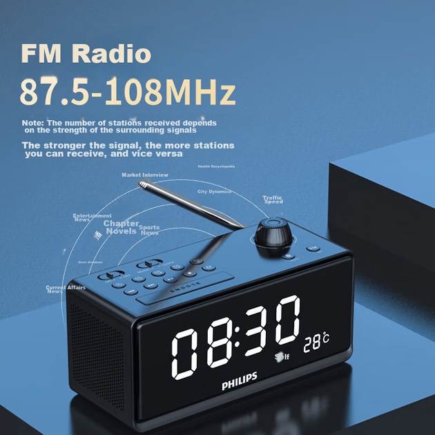 Настольные часы PHILIPS TAR3578 Black - изображение 6