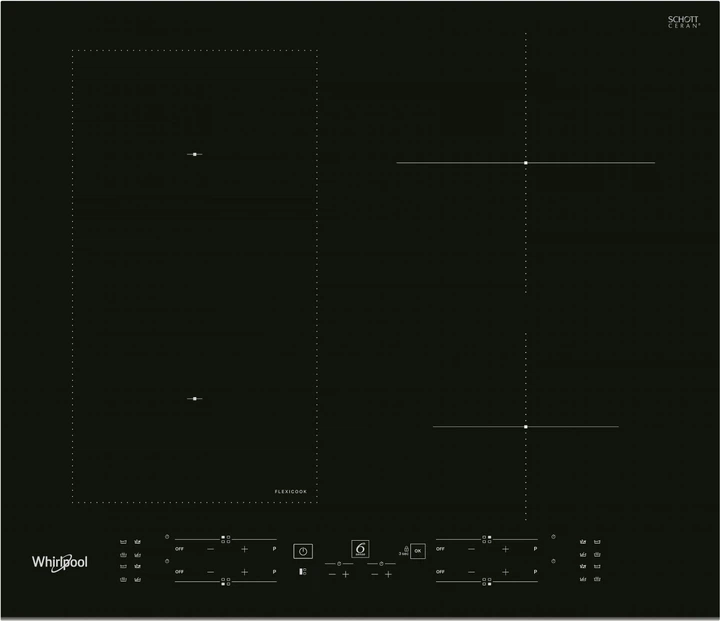 Индукционная стеклокерамическая варочная панель Whirlpool WL B1160 BF сенсорные 4 конфорки б/у - изображение 3